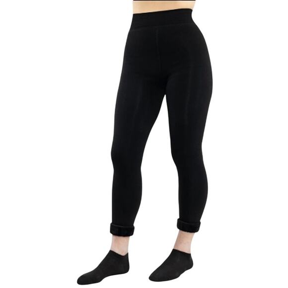 BEARPAW Soft Faux Fur Lined Legging Women's M Form Fitting Comfortable Warm - Picture 1 of 5